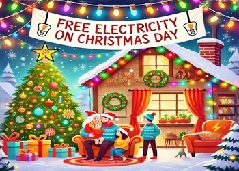 Free electricity on Christmas Day