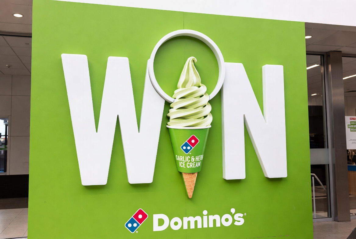 Win Domino's Garlic & Herb Ice Cream