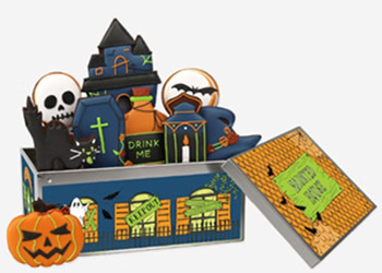 Free Haunted House Biscuit Tin