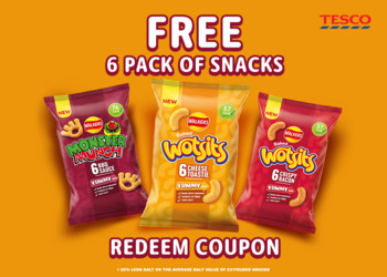 Free 6-pack Wotsits or Monster Munch