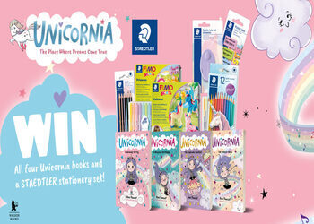 Free Unicornia books & a STAEDTLER stationary set