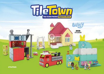 Free Bluey Tile Town Toy