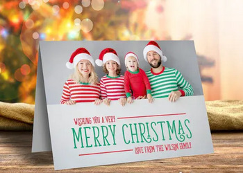 Free Pack of Personalised Christmas Cards