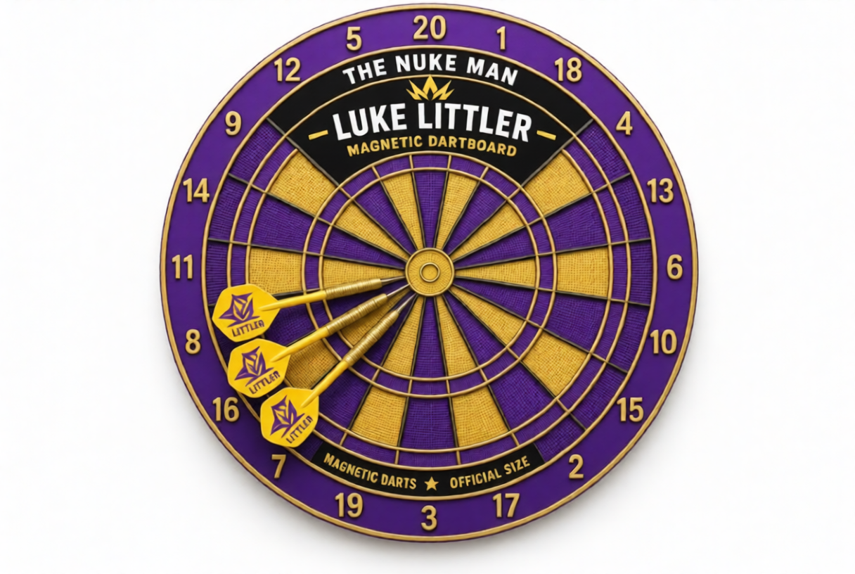 Free Luke Littler Magnetic Dartboard