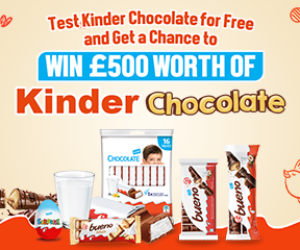 Test Kinder chocolate for FREE