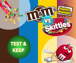 Testers Wanted! m&m's vs. Skittles!