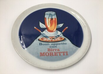 Free Birra Moretti Pizza Plate